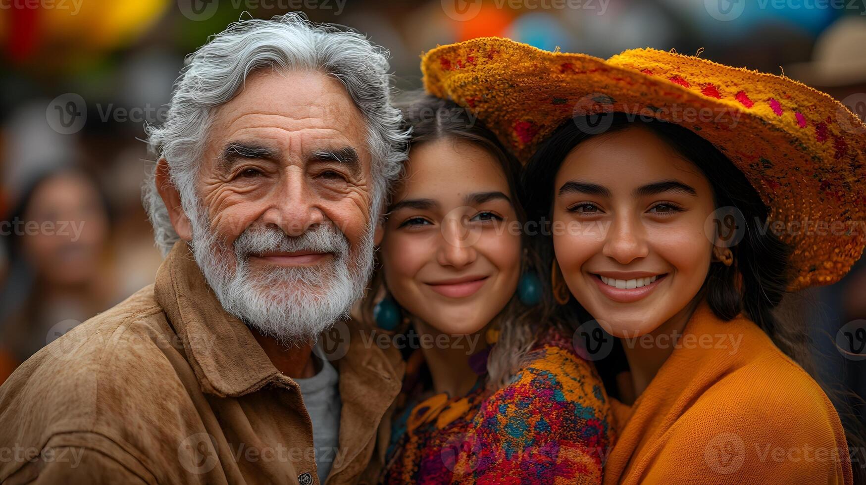 Family of all generations posing for a photo in front of a historic monument, cheerful expressions, diverse ages, a timeless keepsake moment
