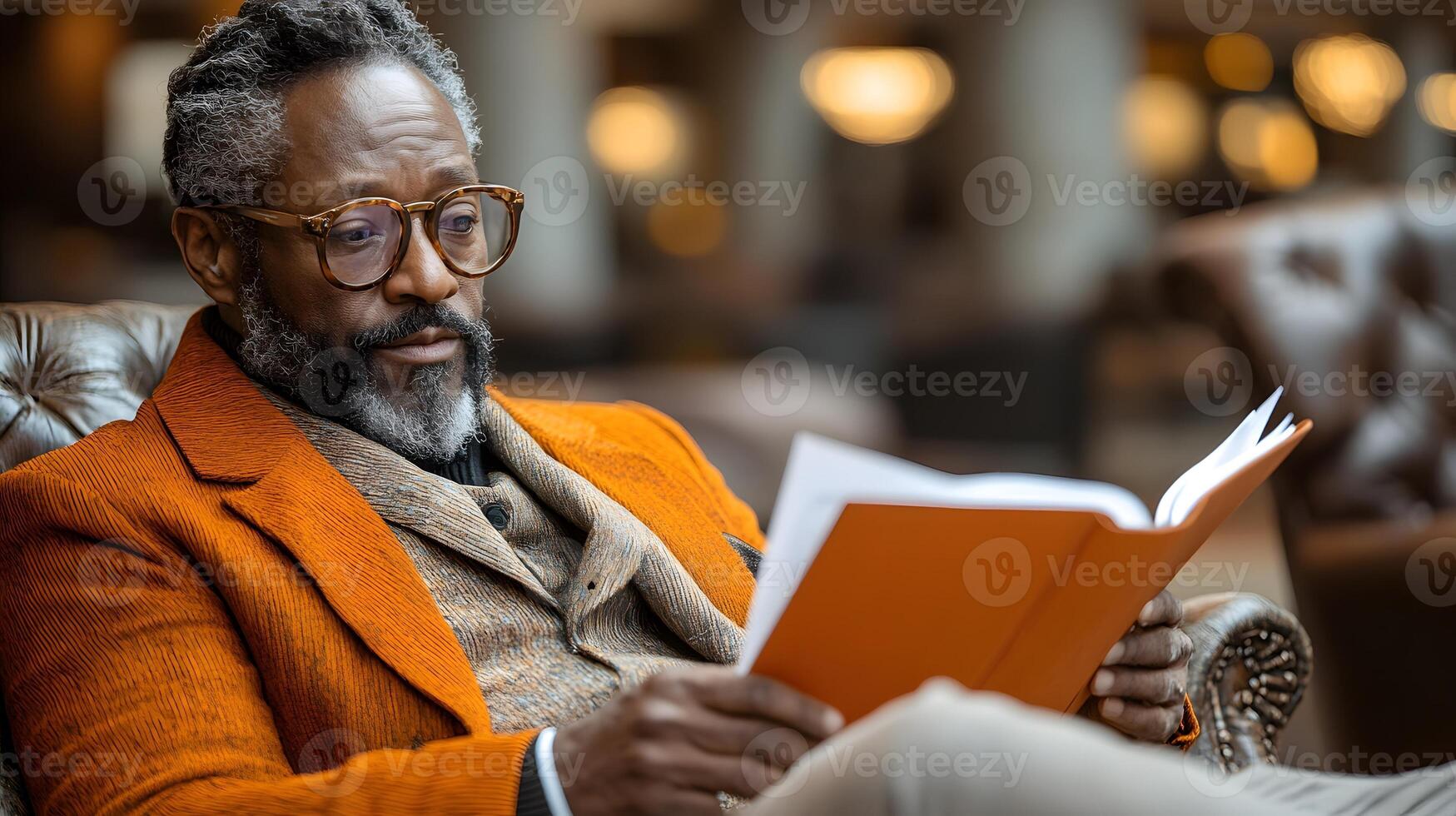 Agent reviewing property documents for appraisal in a stylish home office, calm environment photo