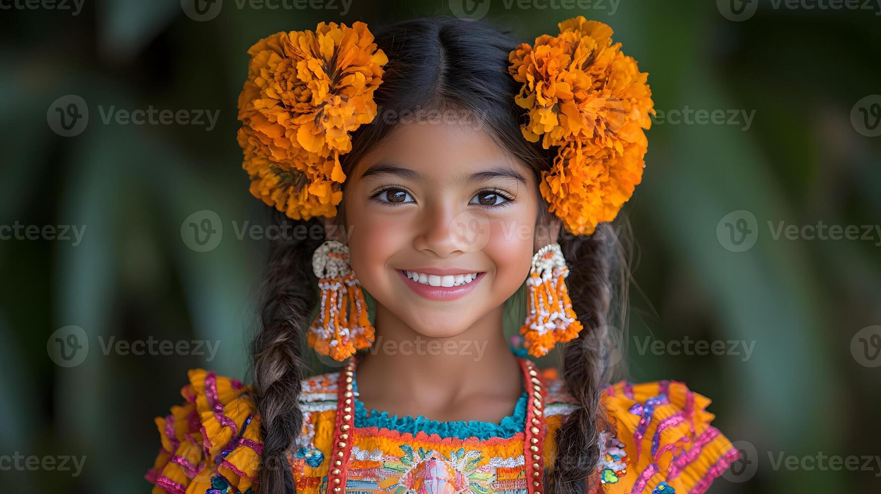 Latin American family celebration with a joyful gathering, dancing, and traditional cuisine photo