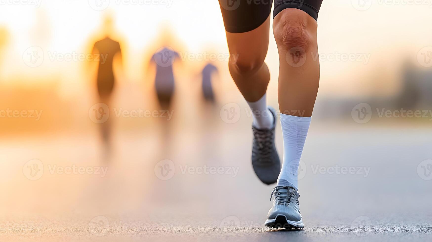 A person with a prosthetic limb participating in a sports activity with peers photo