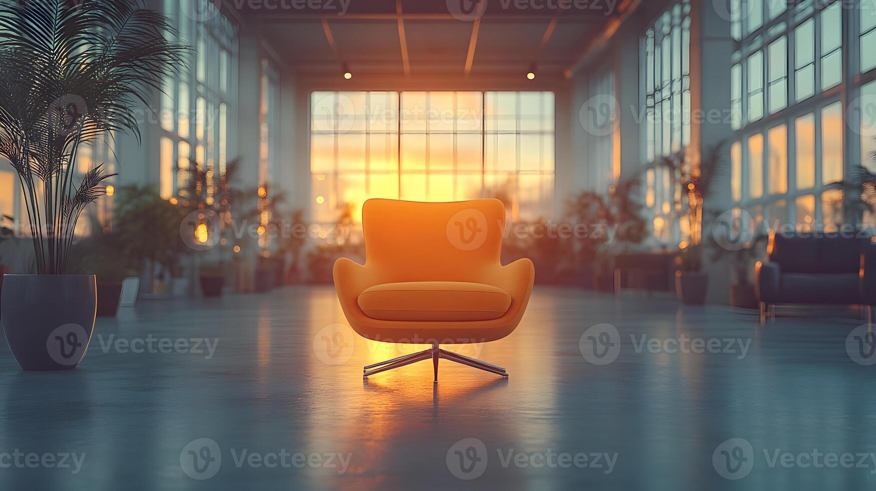 Office setup with a visual timeline of business goals, professionals discussing action plans, innovative and sleek workspace photo