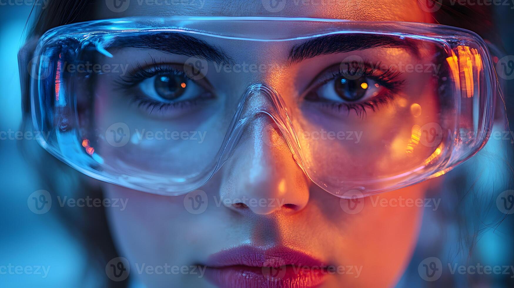 A close-up of researchers testing next generation healthcare devices photo
