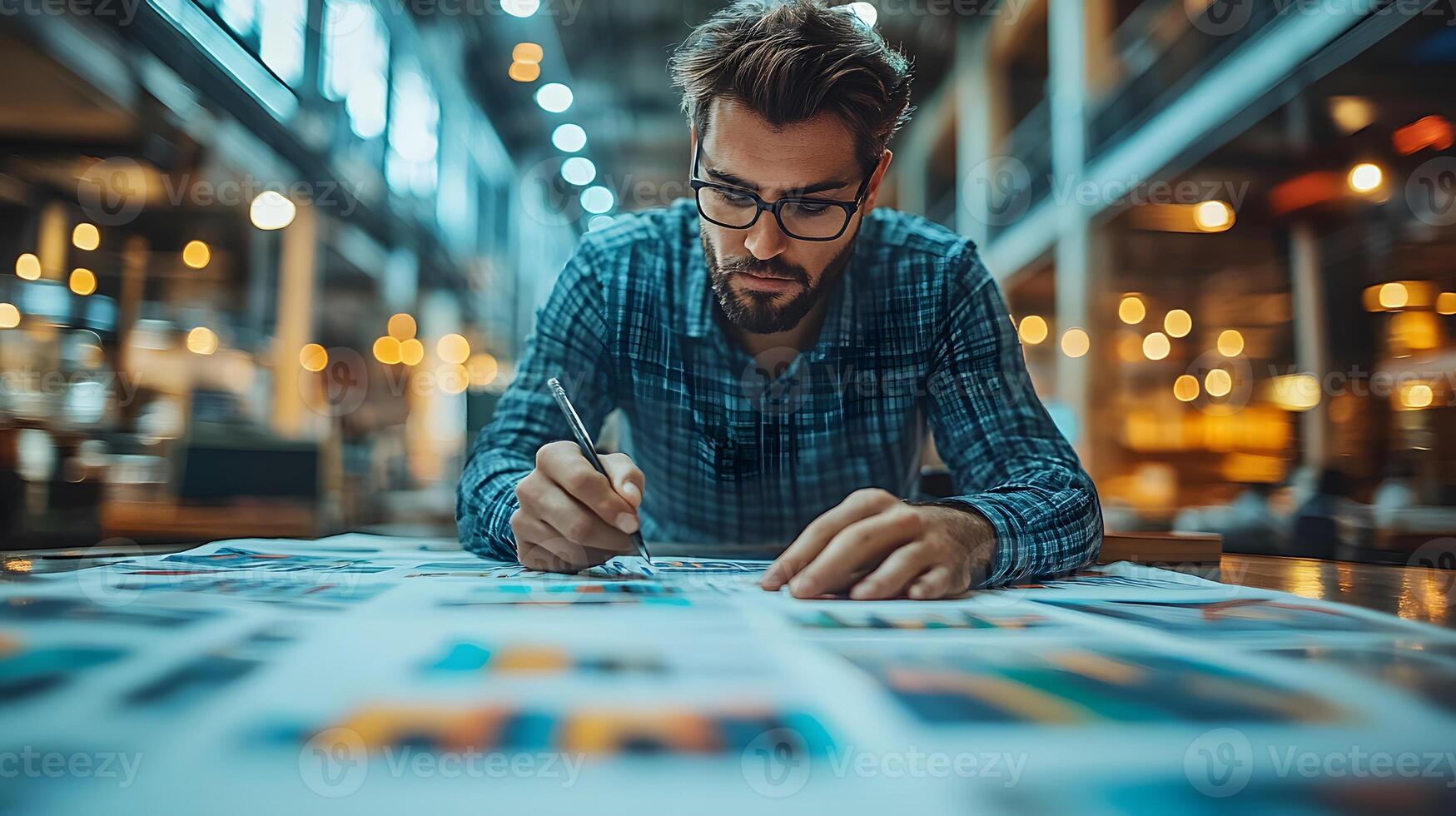 Entrepreneurs leveraging cutting-edge technology for growth and market leadership photo