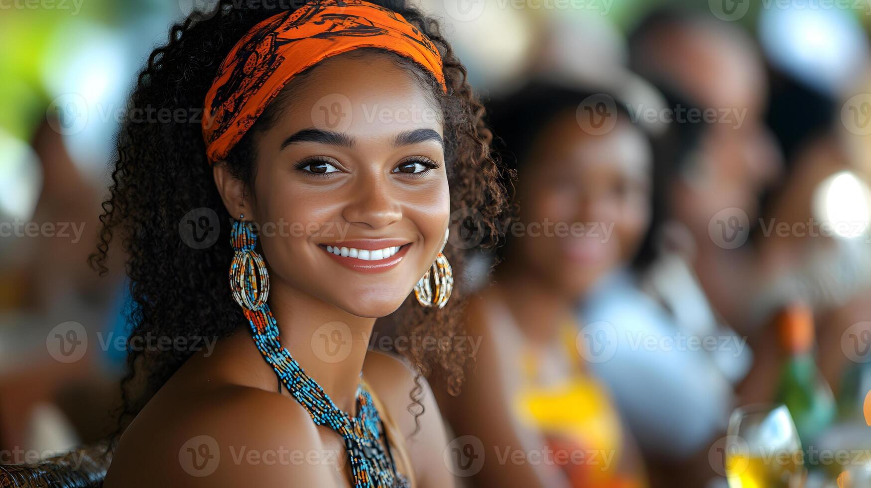 Mauritians of diverse backgrounds celebrating together at a cultural event for Independence Day photo