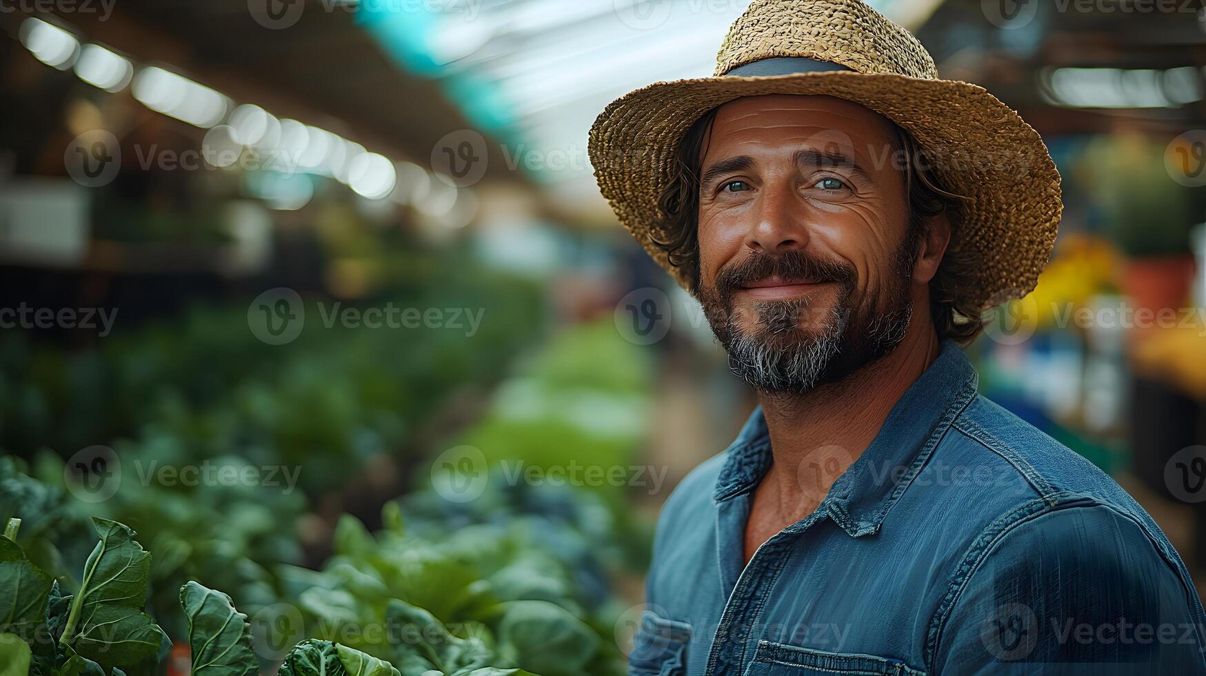 Farmers observing AI systems that monitor water efficiency across multiple zones. photo