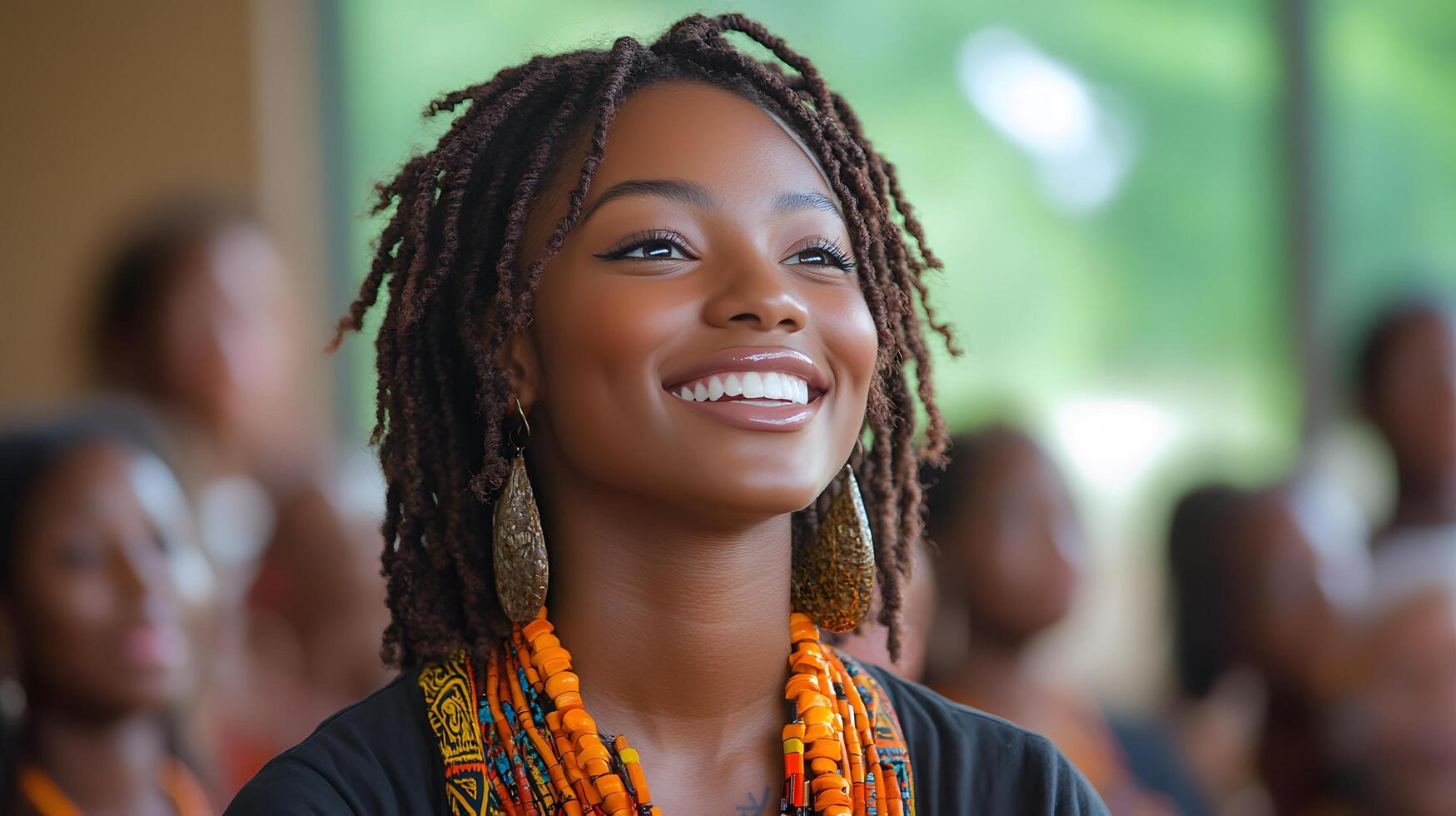 Celebration of Juneteenth with a focus on cultural heritage and vibrant storytelling photo