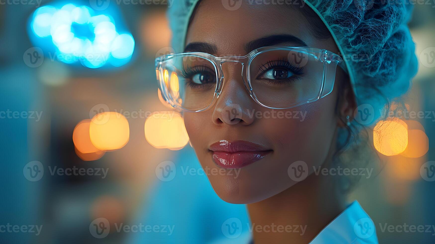 Healthcare workers preparing for surgery with technology driven tools, photo