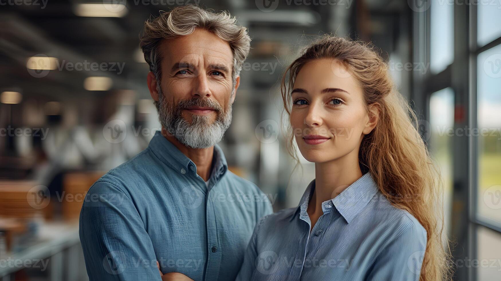 Professionals discussing wind turbine placements in a bright office, clean energy visuals on charts, teamwork focus, 8K picture with copy space photo