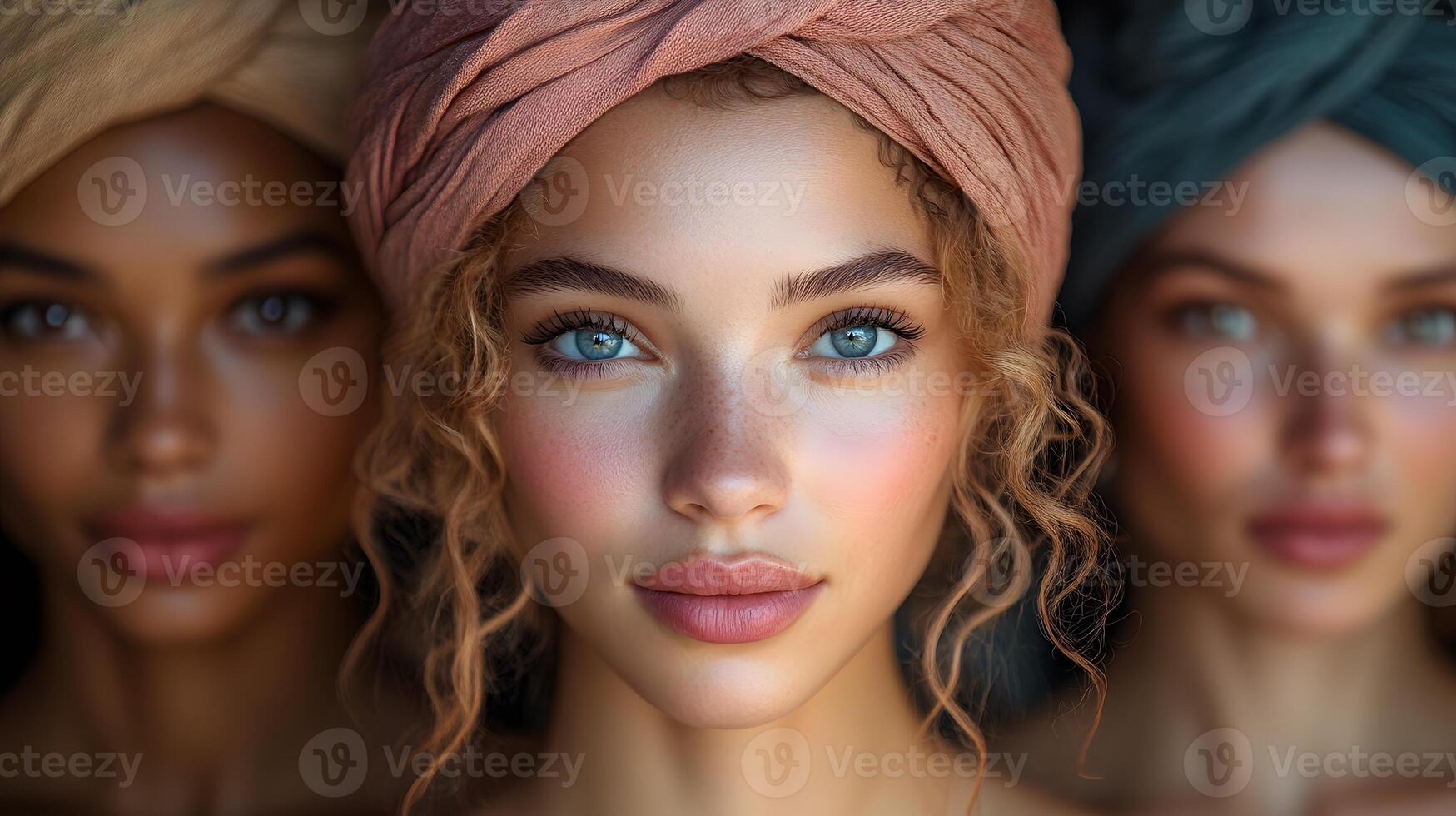Inspirational International Womens Day celebration featuring women of all ages and backgrounds, 8K high resolution with copy space photo