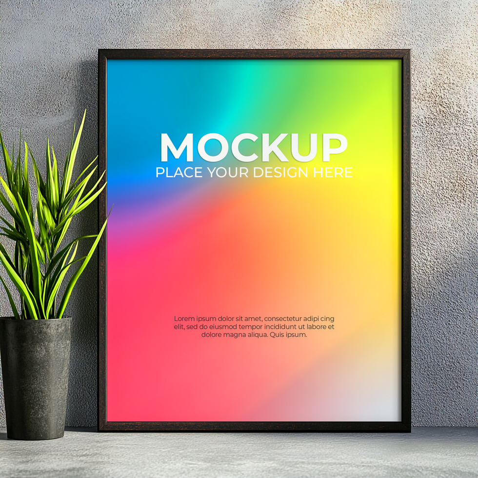 Minimalist Aesthetic Frame for Stylish Presentations psd