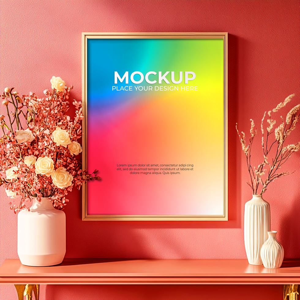Realistic Frame Mockup for High-End Home Decor psd