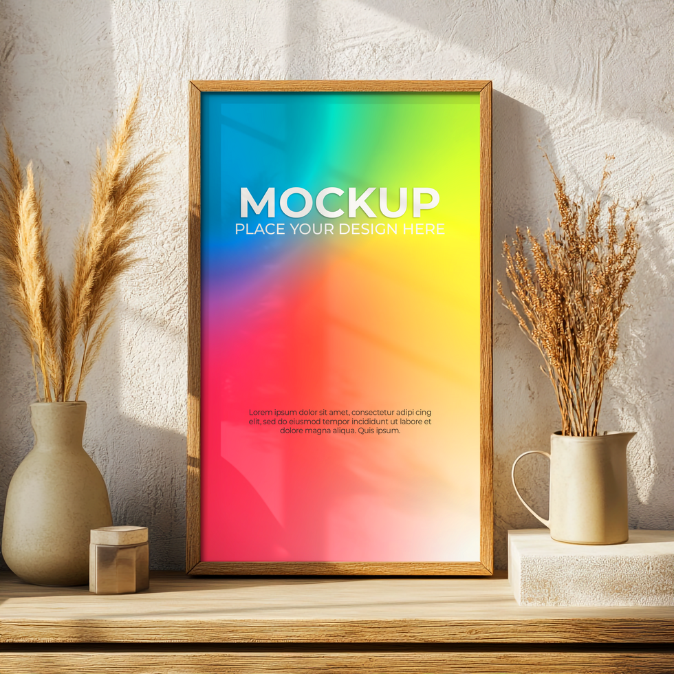 Premium Picture Frame for Digital and Print Art Displays psd