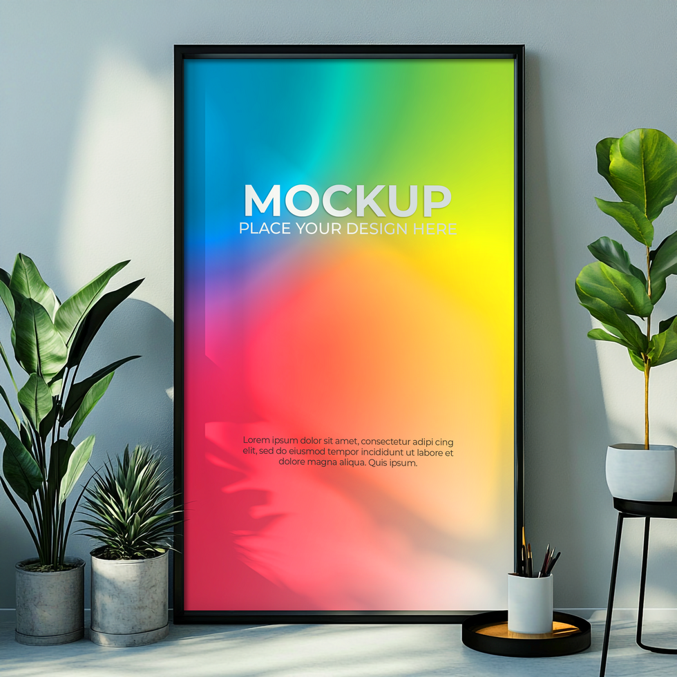 Elegant Picture Frame for Advertising and Branding psd