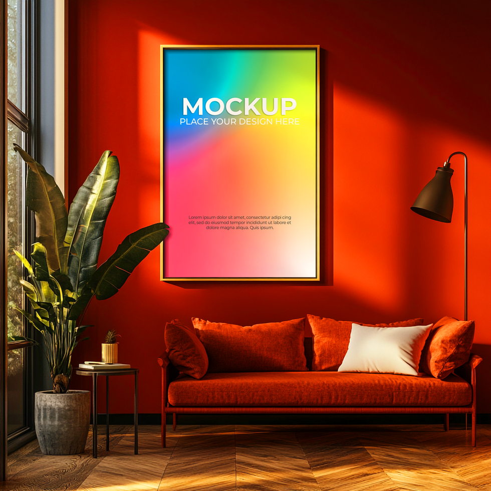 Sophisticated Black Frame for Elegant Designs psd