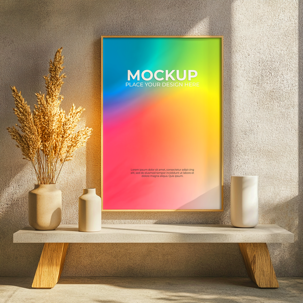 Versatile Floating Frame for Posters and Illustrations psd