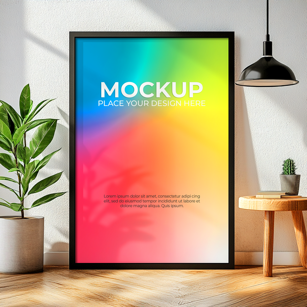 Premium Blank Picture Frame for Digital Art Showcases psd