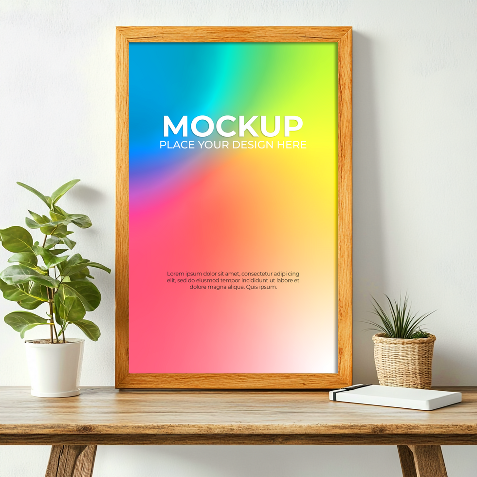 Minimalist Frame for Posters, Branding, and Art psd