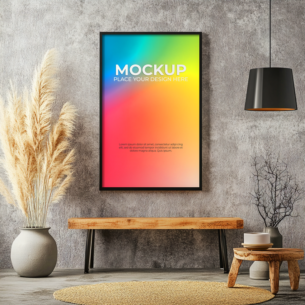Elegant Floating Frame for Modern and Classic Decor psd