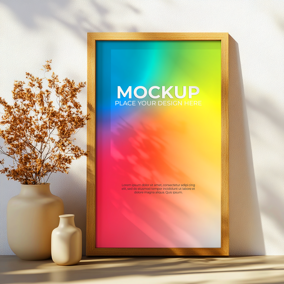 Black and Gold Frame for Artistic and Premium Interiors psd