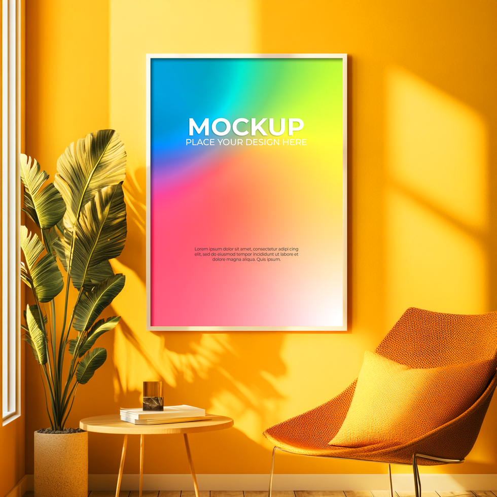 Wooden Frame Mockup for Art, Photography, and Branding psd