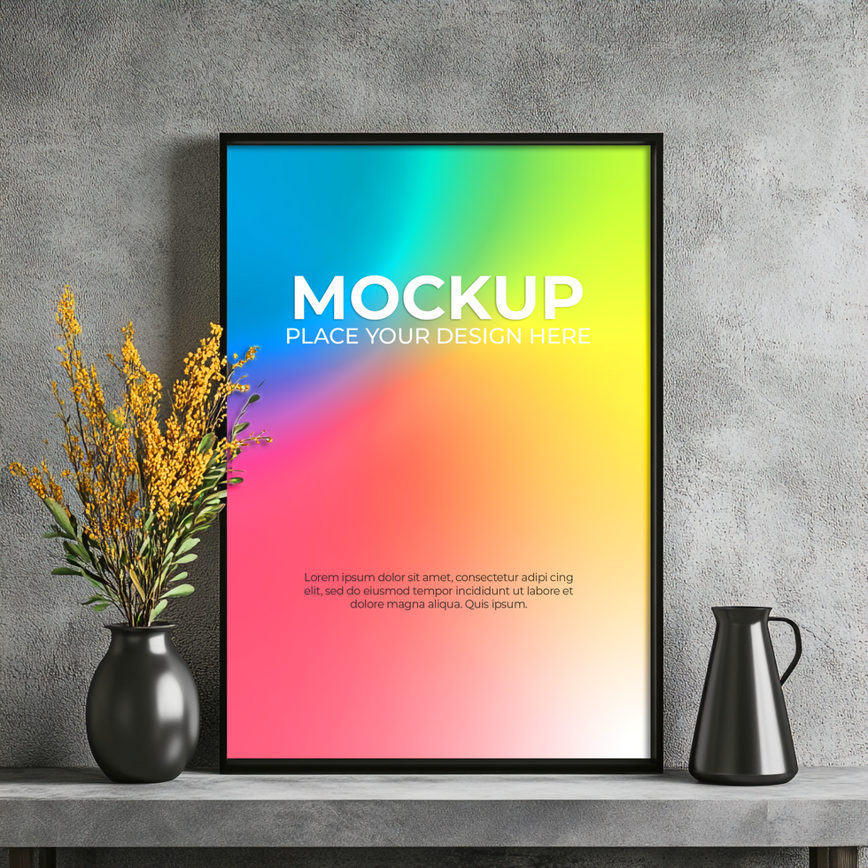 Versatile Frame Mockup for Photography and Branding psd