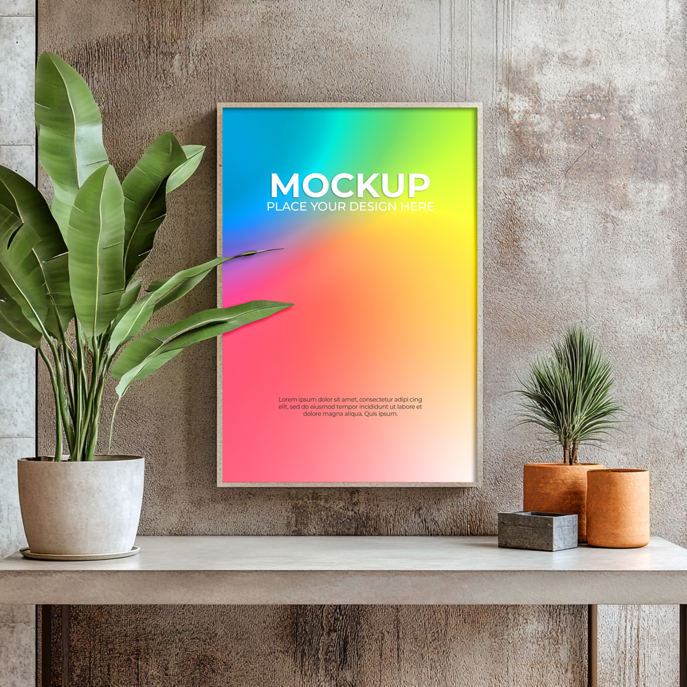 Minimalist Floating Frame for Modern Home Interiors psd