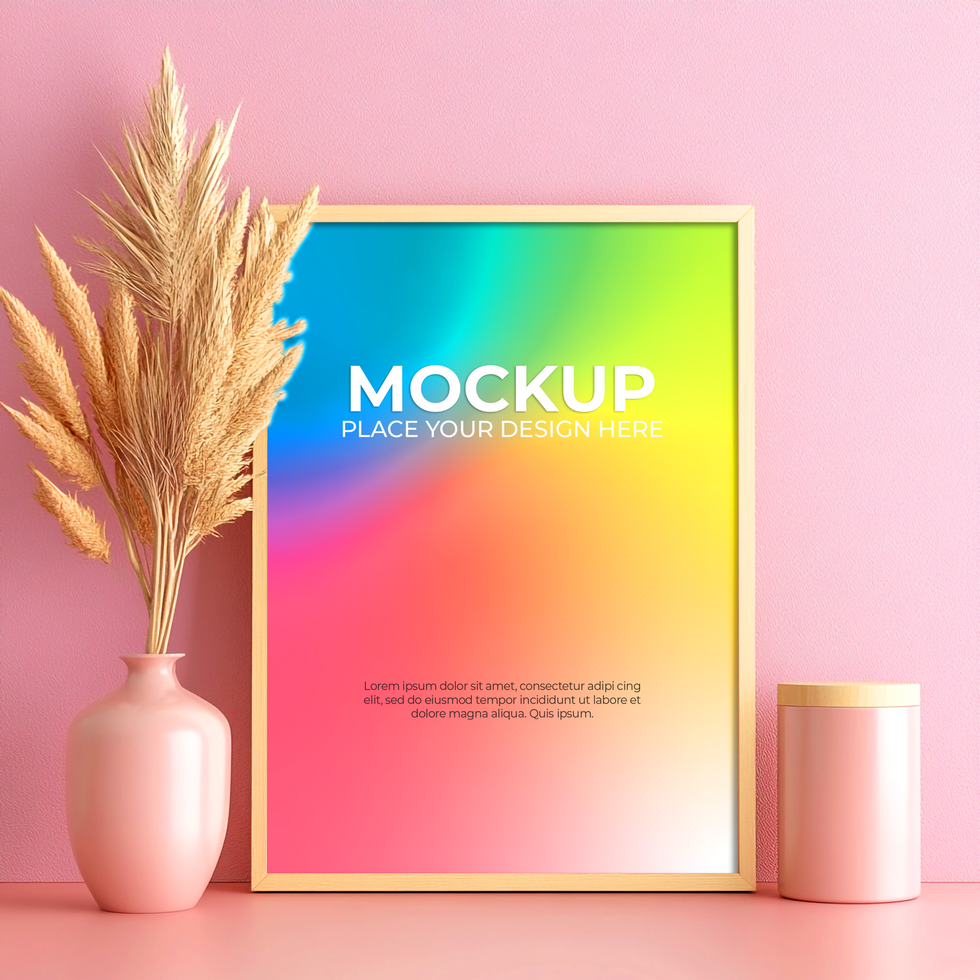 Premium Blank Wall Frame for Gallery and Exhibition Use psd