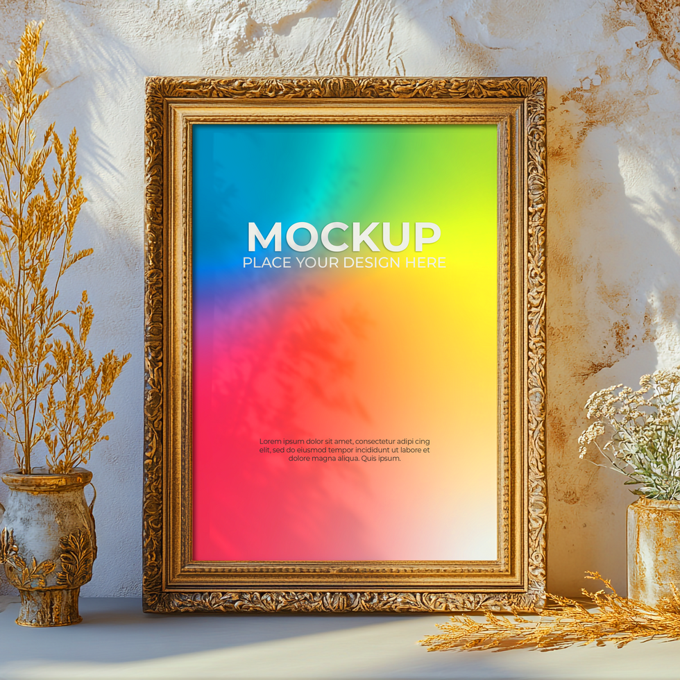 Stylish Black Frame for Elegant Digital Designs psd