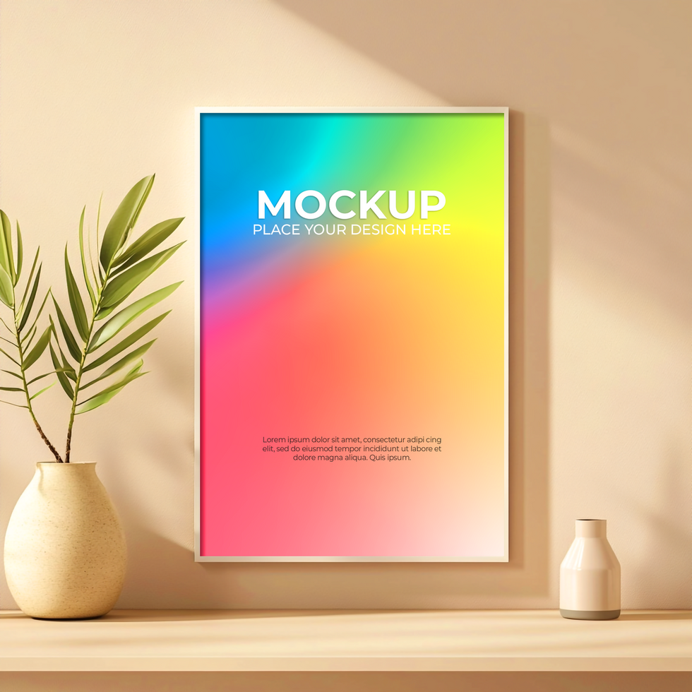 Classic Blank Frame for Home and Office Interiors psd