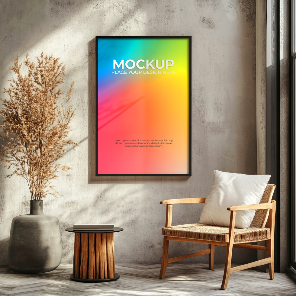 Elegant Picture Frame Mockup for Art and Design psd