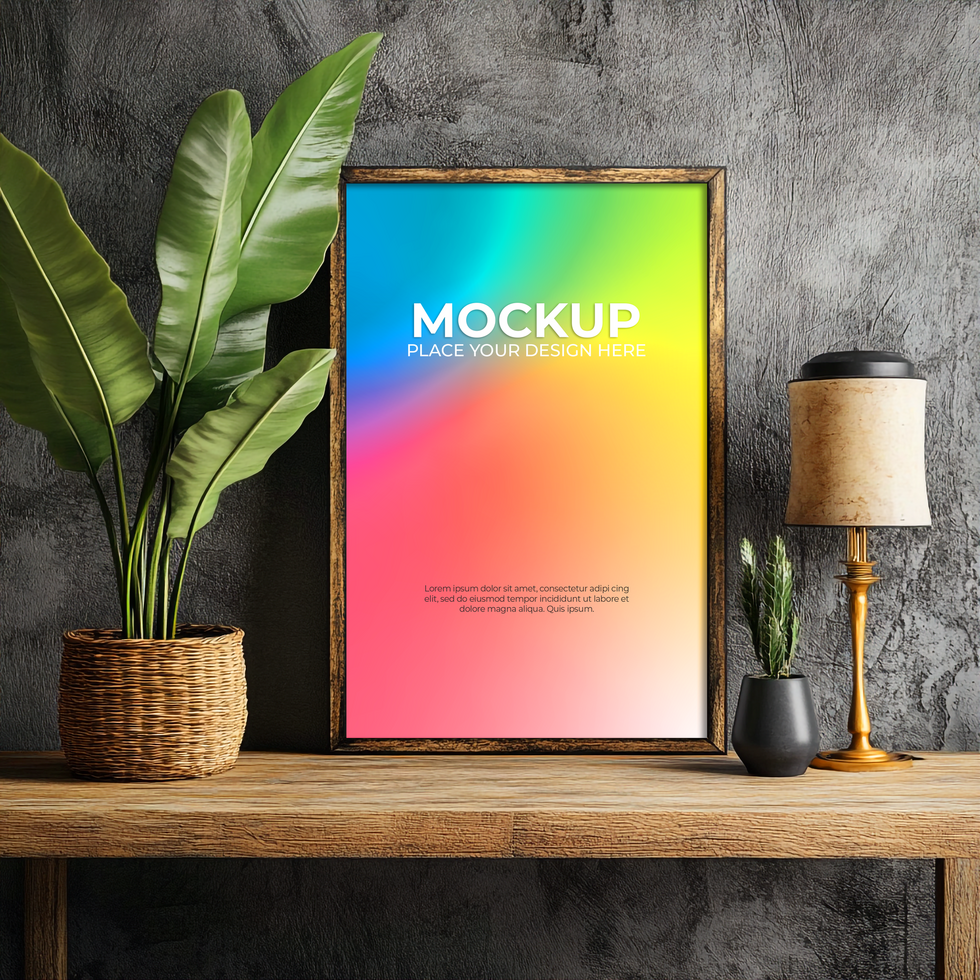 Perfect Frame Mockup for Gallery and Exhibition Displays psd