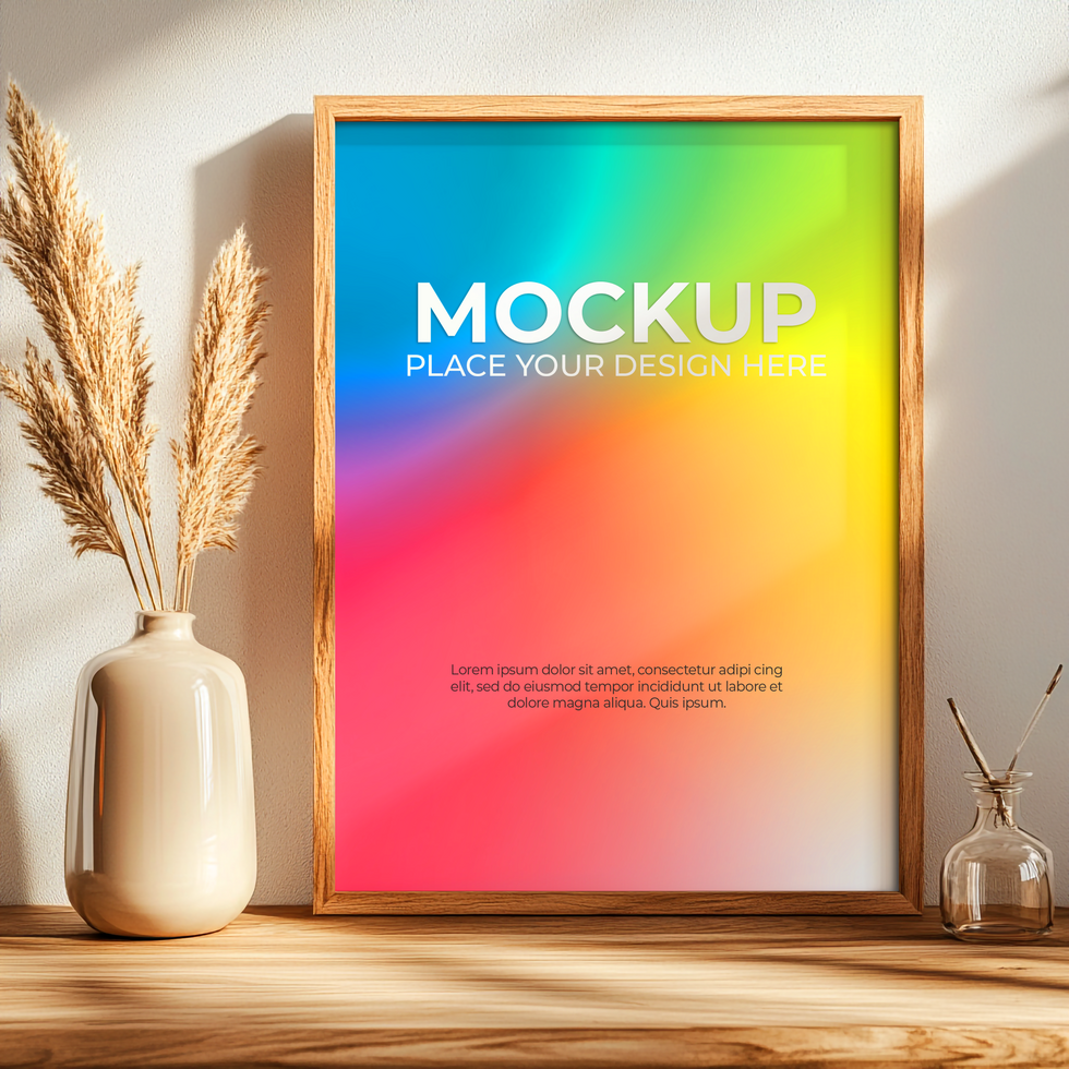 Customizable Blank Frame for Creative Professionals psd