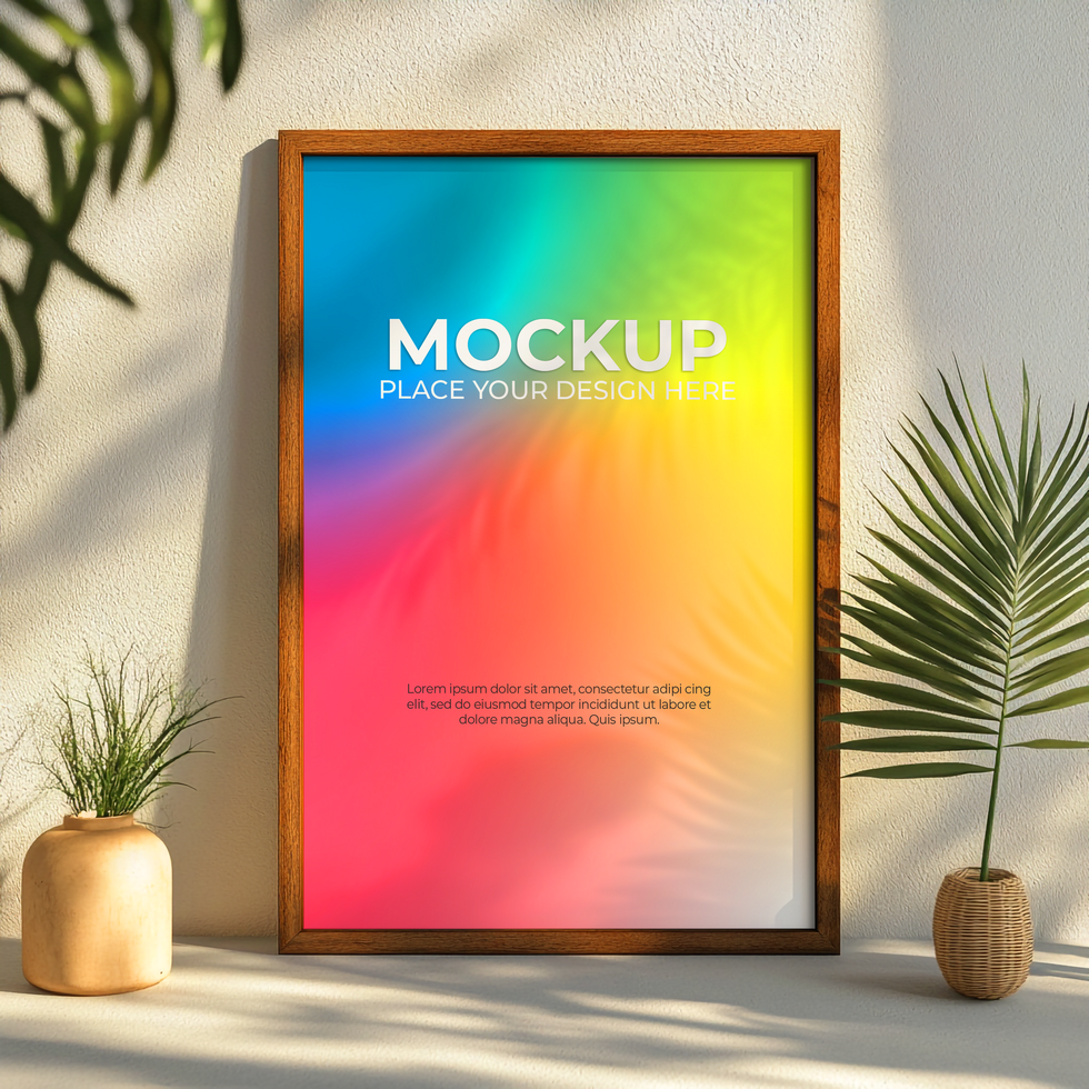 Black and White Frame Mockups for Professional Use psd