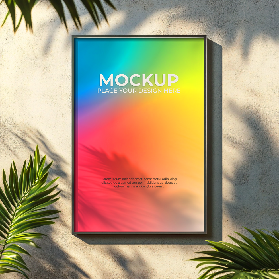 Sophisticated Picture Frame for Posters and Photography psd