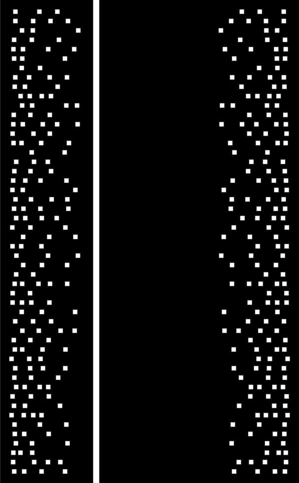 Abstract Pixelated Vertical Design with Squares and a White Line vector