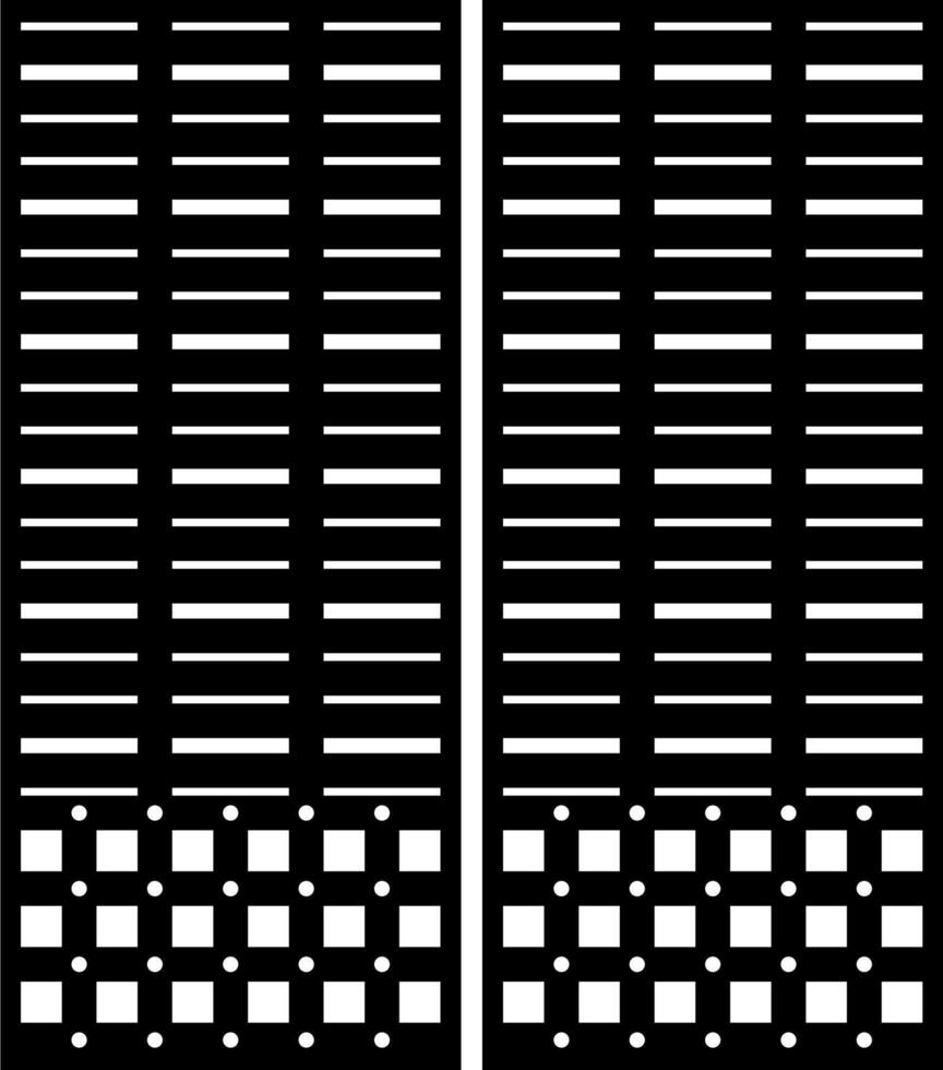 Geometric pattern with lines and squares vector