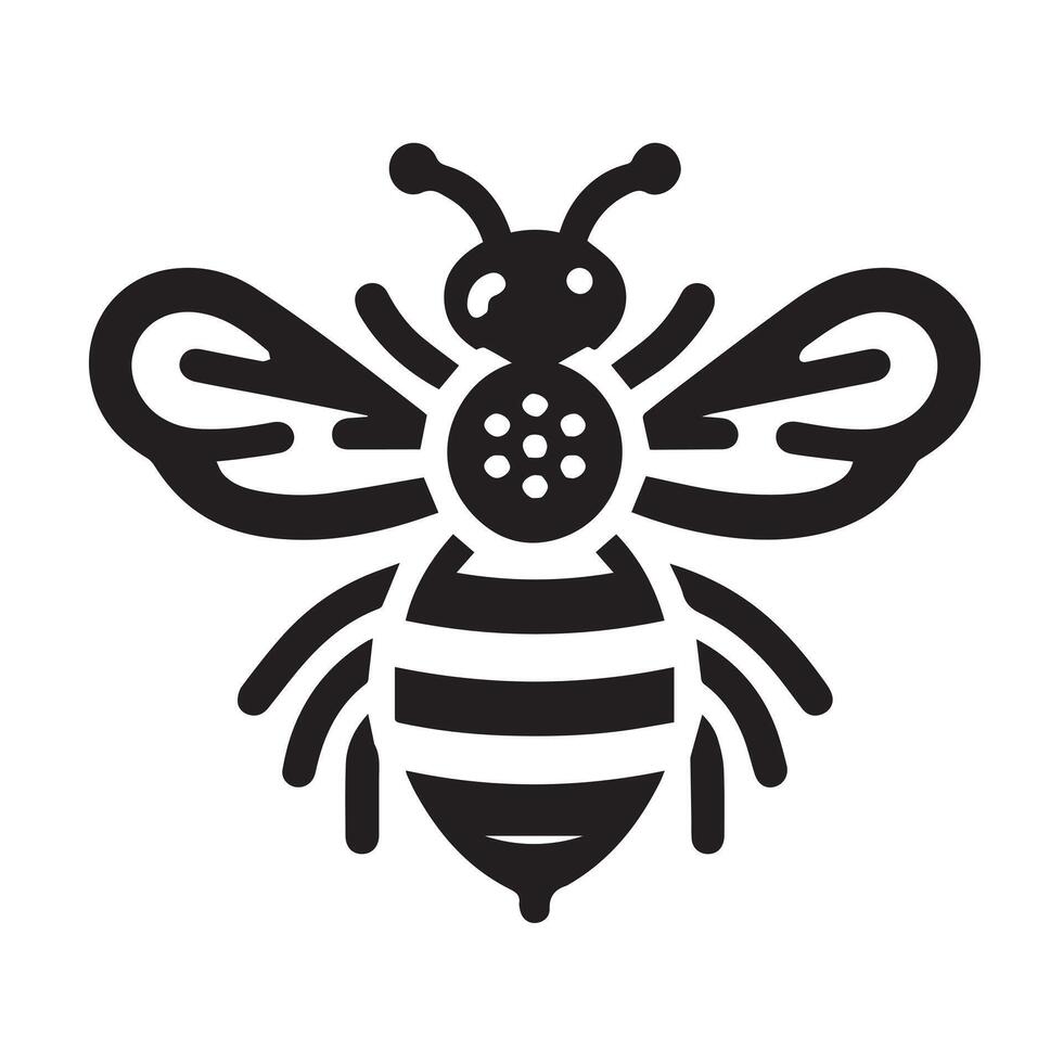 Ornate Bee Logo Design for Branding vector