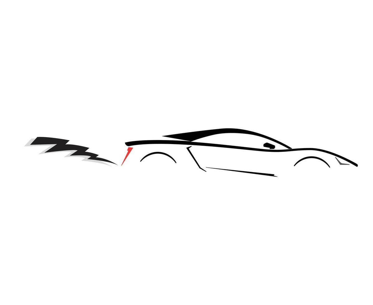 Green Ev- Electric Vehicle with symbols vector