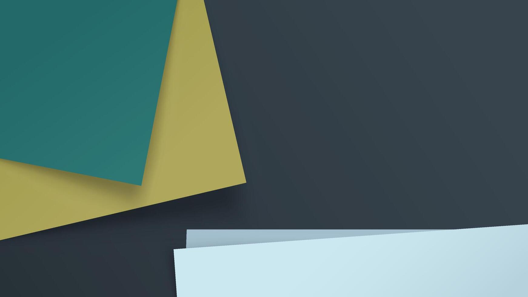 wide banner with lying papers realistic style vector