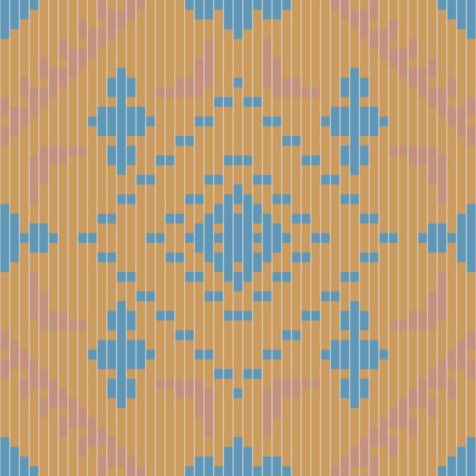 Fabric Texture Islamic Pattern Designfolk Embroidery, Aztec Geometric Ornament Print. Design for Carpet, Wallpaper, Clothing, Wrapping, Fabric vector