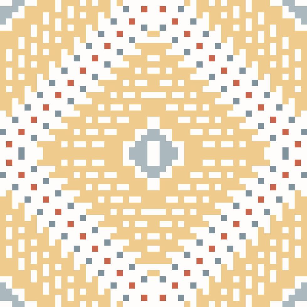 Handicraft Ethnic Pattern Shirtfolk Embroidery, Aztec Geometric Ornament Print. Design for Carpet, Wallpaper, Clothing, Wrapping, Fabric vector