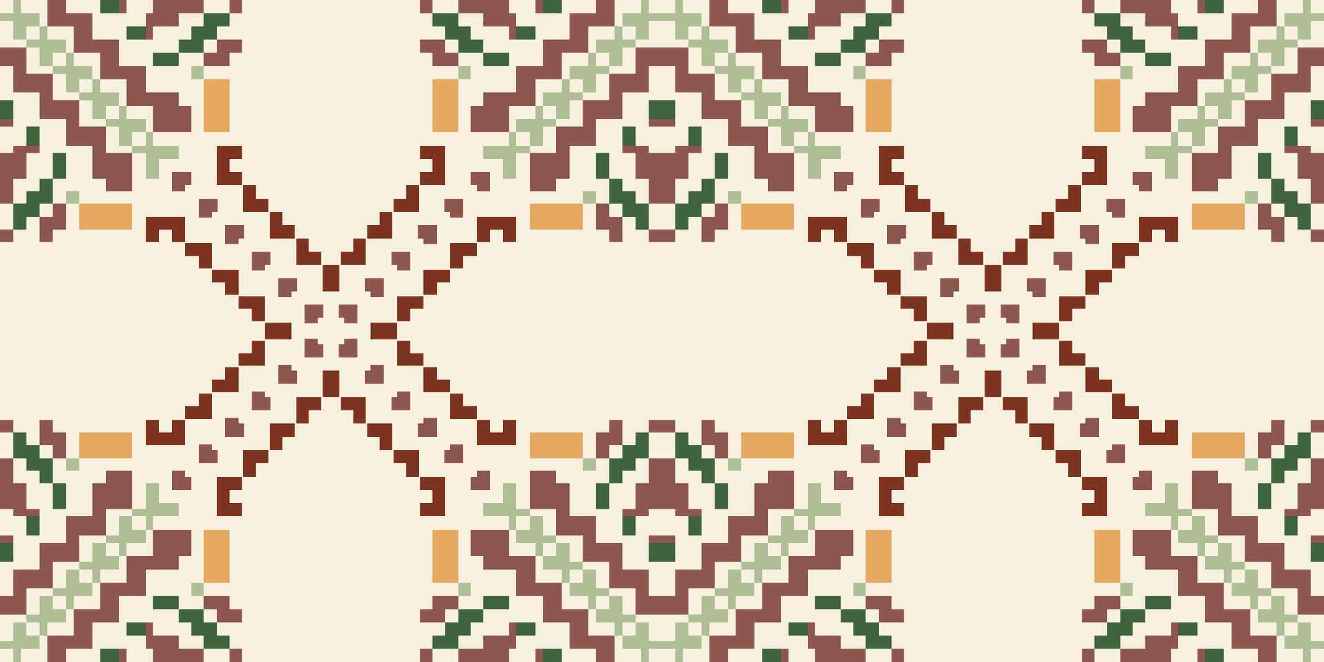 African Islamic Geometric Patterns Drawingfolk Embroidery, Aztec Geometric Ornament Print. Design for Carpet, Wallpaper, Clothing, Wrapping, Fabric vector