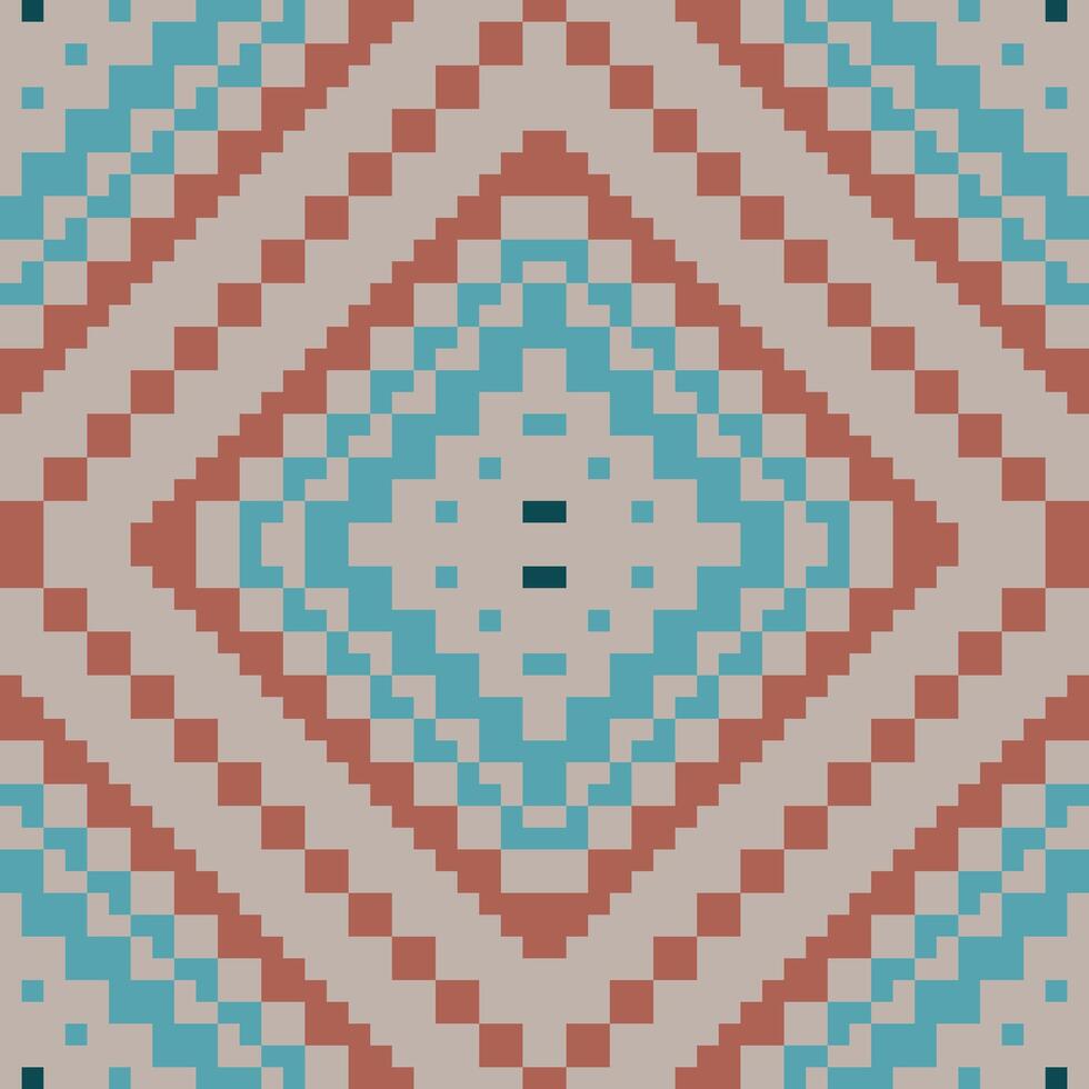 Sarong Islamic Art Geometric Patternfolk Embroidery, Aztec Geometric Ornament Print. Design for Carpet, Wallpaper, Clothing, Wrapping, Fabric vector