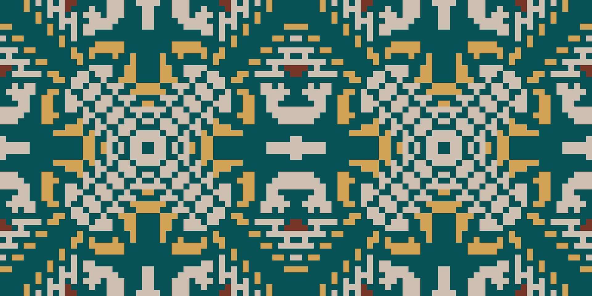 Nordic Abstract Geometric Pattern Backgroundfolk Embroidery, Aztec Geometric Ornament Print. Design for Carpet, Wallpaper, Clothing, Wrapping, Fabric vector