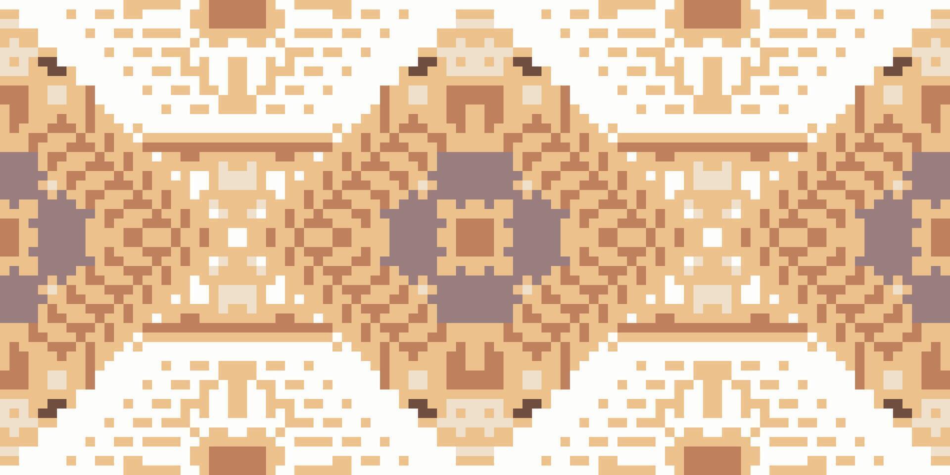 Tribal Art Traditional Pattern Designfolk Embroidery, Aztec Geometric Ornament Print. Design for Carpet, Wallpaper, Clothing, Wrapping, Fabric vector