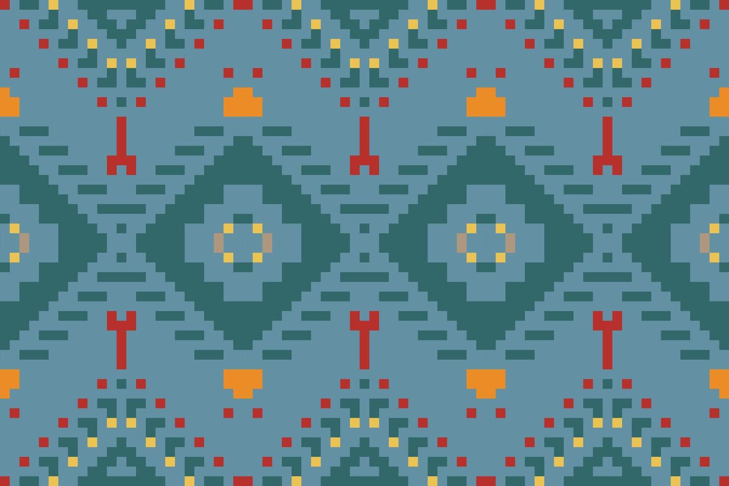 Sarong Traditional Pattern Designfolk Embroidery, Aztec Geometric Ornament Print. Design for Carpet, Wallpaper, Clothing, Wrapping, Fabric vector