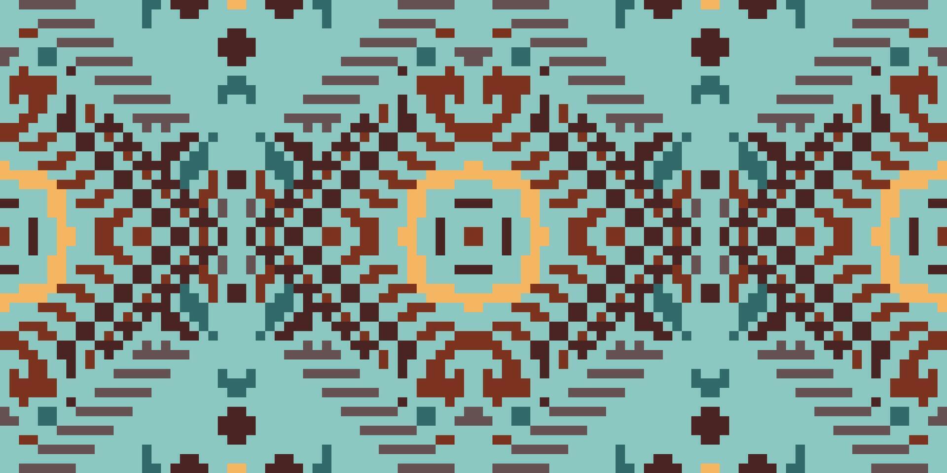 Native Arabic Carpet Patternfolk Embroidery, Aztec Geometric Ornament Print. Design for Carpet, Wallpaper, Clothing, Wrapping, Fabric vector