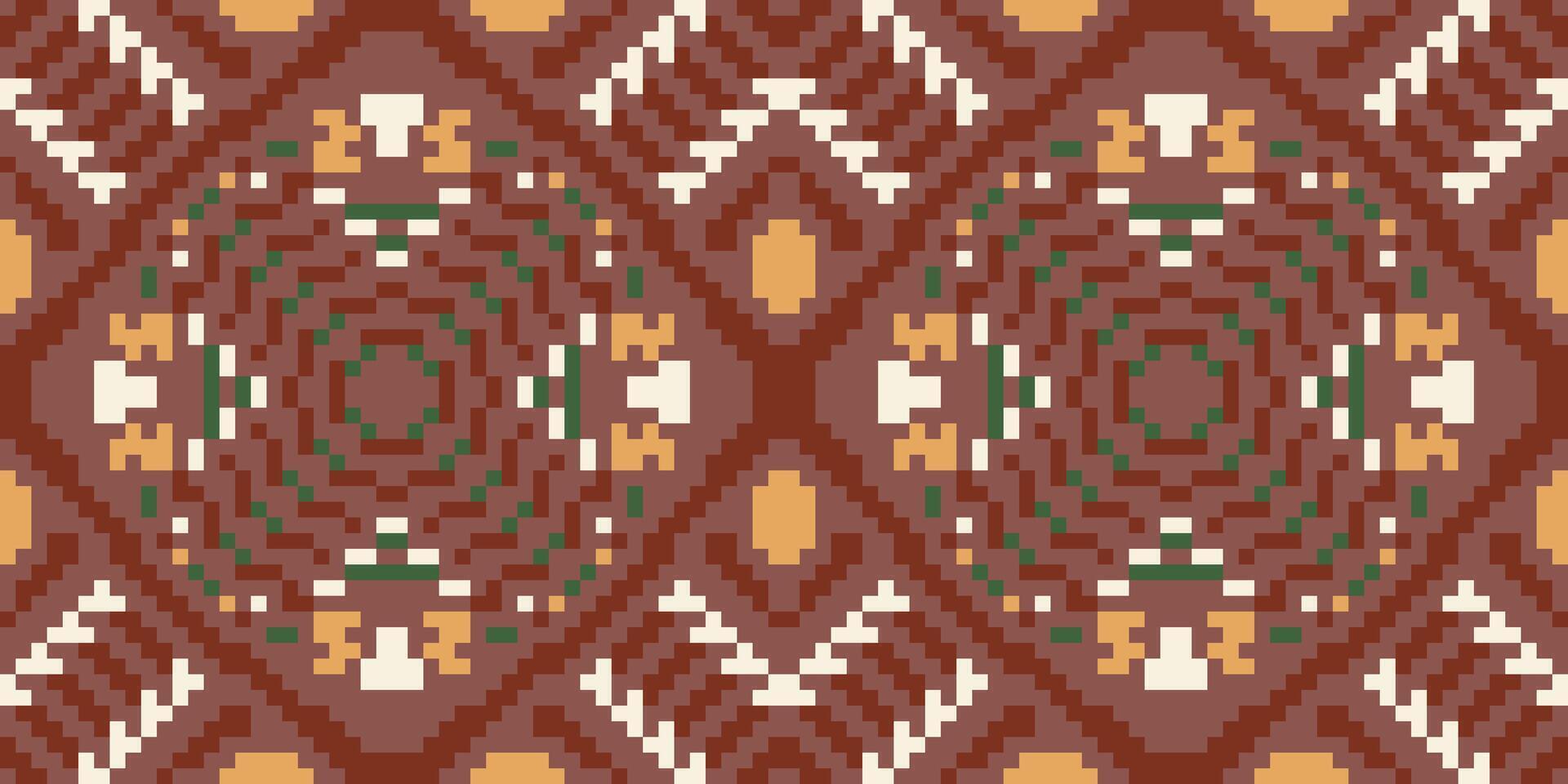 Printing Industry Arabic Pattern Backgroundfolk Embroidery, Aztec Geometric Ornament Print. Design for Carpet, Wallpaper, Clothing, Wrapping, Fabric vector