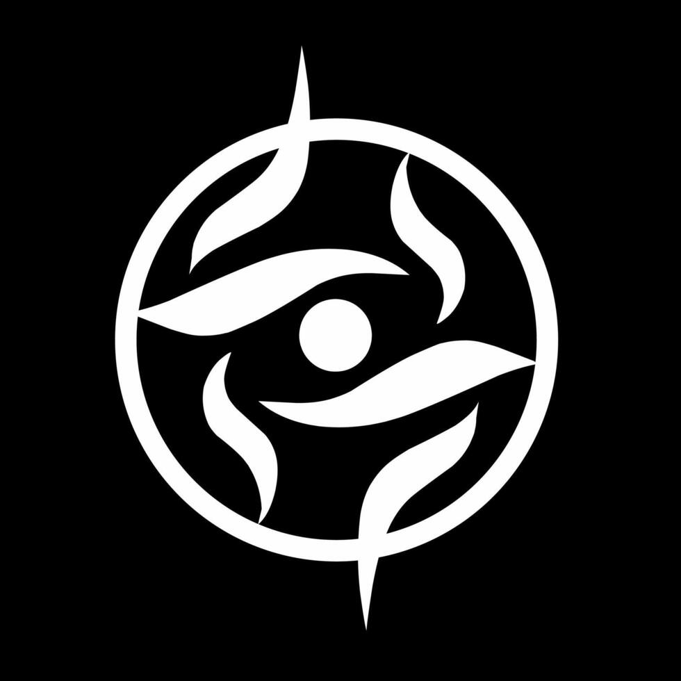 Tribal art abstract tattoo eye symbol design vector