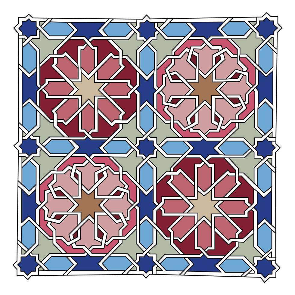 Illustration of Moroccan Pattern Design vector